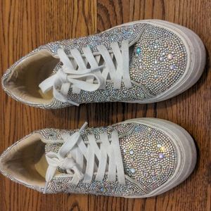 Betsey Johnson sequin platform sneakers